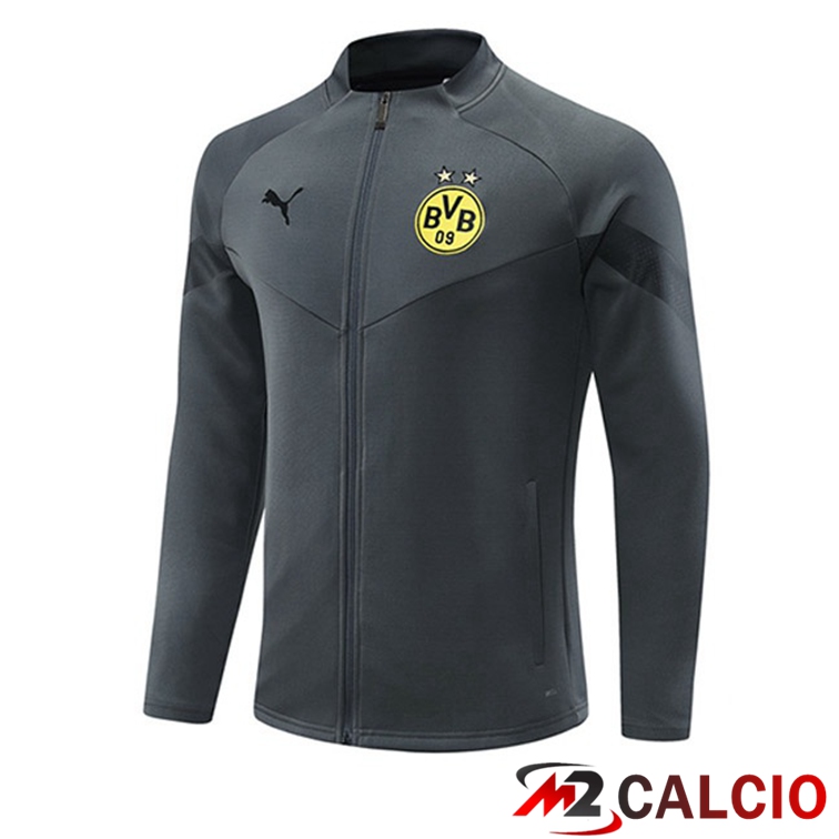 Maglie Calcio Personalizzate,Tute Calcio Squadre,Maglia Nazionale Italiana Calcio | Giacca Calcio Dortmund BVB Grigio 2022/2023