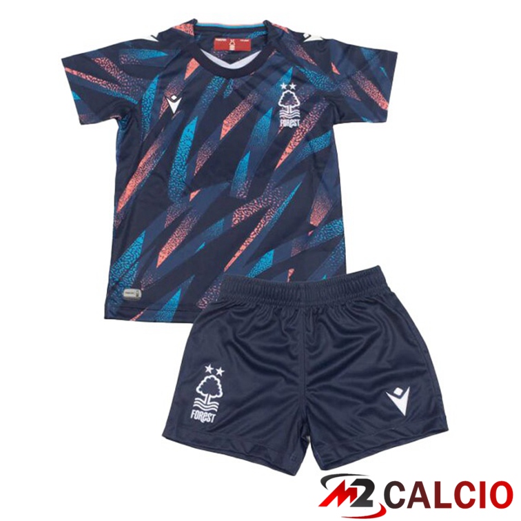 Maglie Calcio Personalizzate,Tute Calcio Squadre,Maglia Nazionale Italiana Calcio | Maglie Calcio Nottingham Forest Bambino Terza Blu 2022/2023