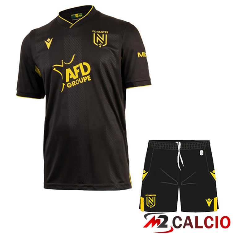 Maglie Calcio Personalizzate,Tute Calcio Squadre,Maglia Nazionale Italiana Calcio | Maglie Calcio FC Nantes Bambino Terza Nero 2022/2023