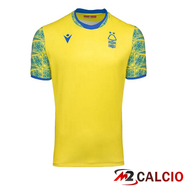 Maglie Calcio Personalizzate,Tute Calcio Squadre,Maglia Nazionale Italiana Calcio | Maglie Calcio Nottingham Forest Seconda Giallo 2022/2023
