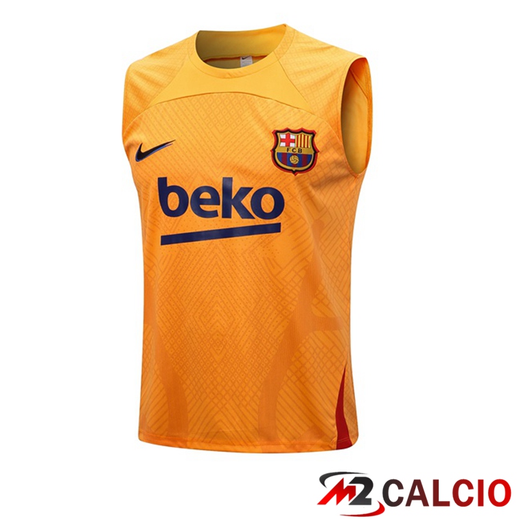Maglie Calcio Personalizzate,Tute Calcio Squadre,Maglia Nazionale Italiana Calcio | Canotta Calcio FC Barcellona Arancione 2022/2023