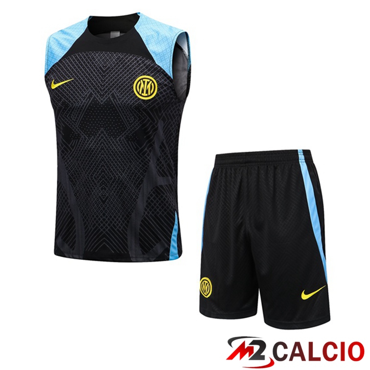 Maglie Calcio Personalizzate,Tute Calcio Squadre,Maglia Nazionale Italiana Calcio | Canotta Calcio Inter Milan + Shorts Nero 2022/2023
