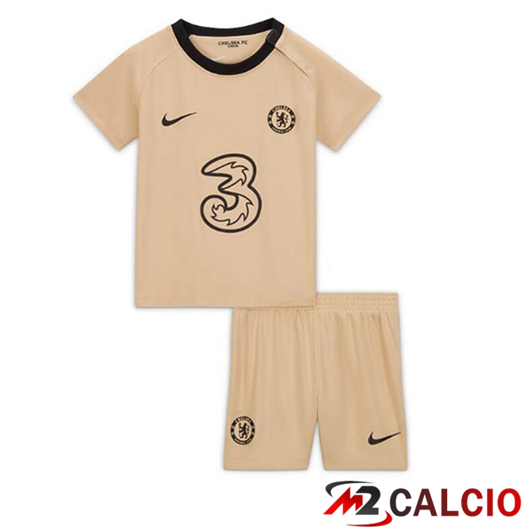 Maglie Calcio Personalizzate,Tute Calcio Squadre,Maglia Nazionale Italiana Calcio | Maglie Calcio FC Chelsea Bambino Terza Marrone 2022/2023
