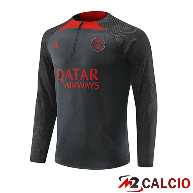 Maglie Calcio Personalizzate,Tute Calcio Squadre,Maglia Nazionale Italiana Calcio | Felpe Allenamento Paris PSG Grigio 2022/2023