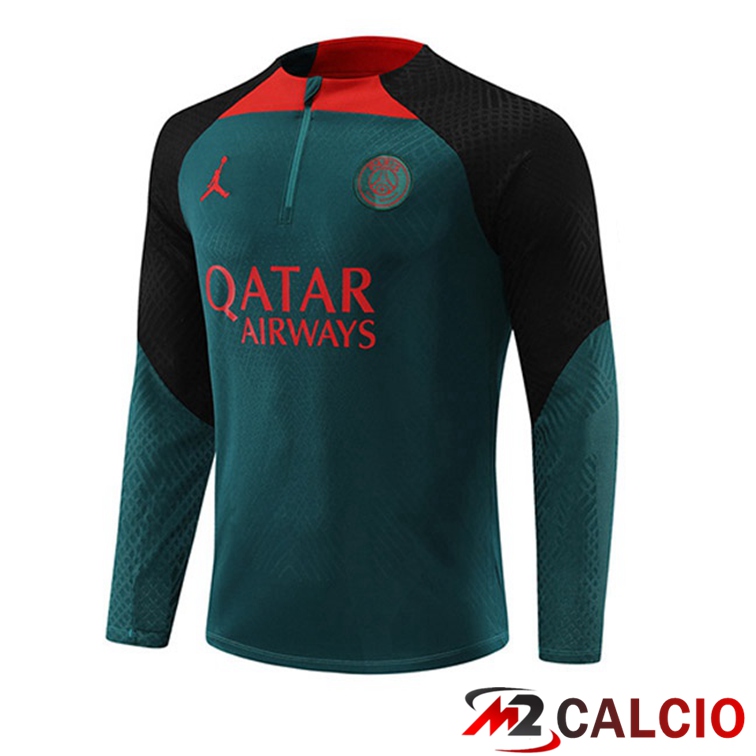 Maglie Calcio Personalizzate,Tute Calcio Squadre,Maglia Nazionale Italiana Calcio | Felpe Allenamento Paris PSG Verde 2022/2023