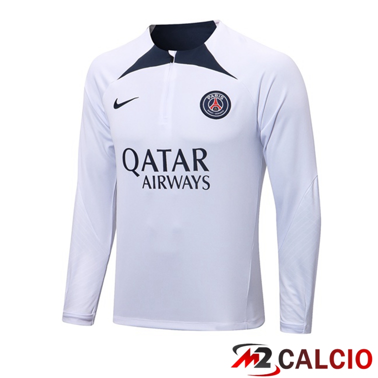 Maglie Calcio Personalizzate,Tute Calcio Squadre,Maglia Nazionale Italiana Calcio | Felpe Allenamento Paris PSG Bianco 2022/2023