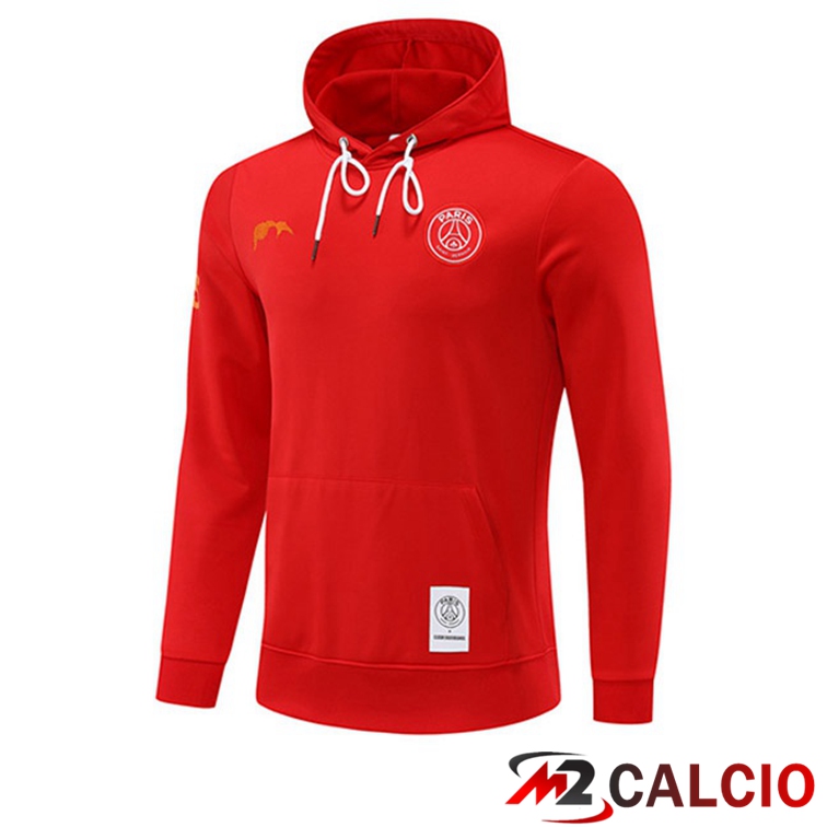 Maglie Calcio Personalizzate,Tute Calcio Squadre,Maglia Nazionale Italiana Calcio | Felpa Con Cappuccio Paris PSG Rosso 2022/2023