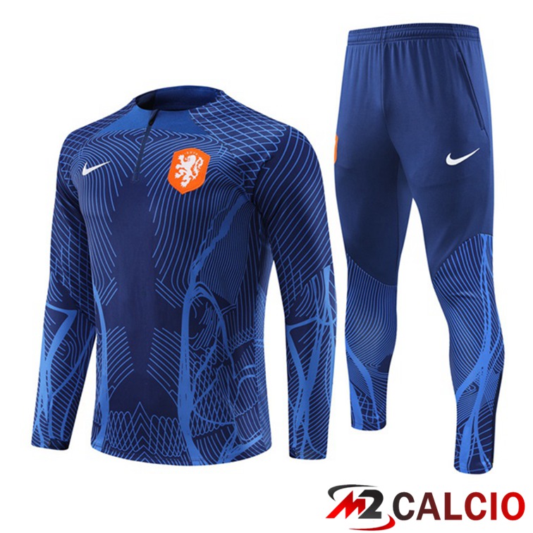 Maglie Calcio Personalizzate,Tute Calcio Squadre,Maglia Nazionale Italiana Calcio | Tuta Calcio Paesi Bassi Blu Royal 2022/2023