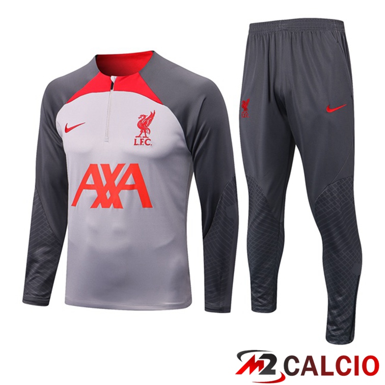 Maglie Calcio Personalizzate,Tute Calcio Squadre,Maglia Nazionale Italiana Calcio | Tuta Calcio FC Liverpool Grigio 2022/2023