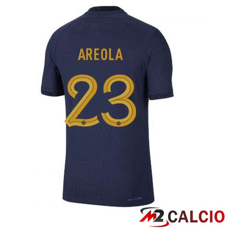 Maglie Calcio Personalizzate,Tute Calcio Squadre,Maglia Nazionale Italiana Calcio | Maglie Calcio Francia (AREOLA 23) Prima Blu Royal 2022/2023