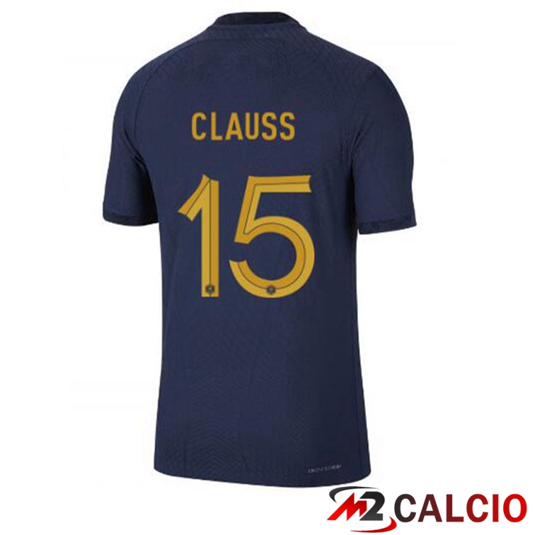 Maglie Calcio Personalizzate,Tute Calcio Squadre,Maglia Nazionale Italiana Calcio | Maglie Calcio Francia (CLAUSS 15) Prima Blu Royal 2022/2023