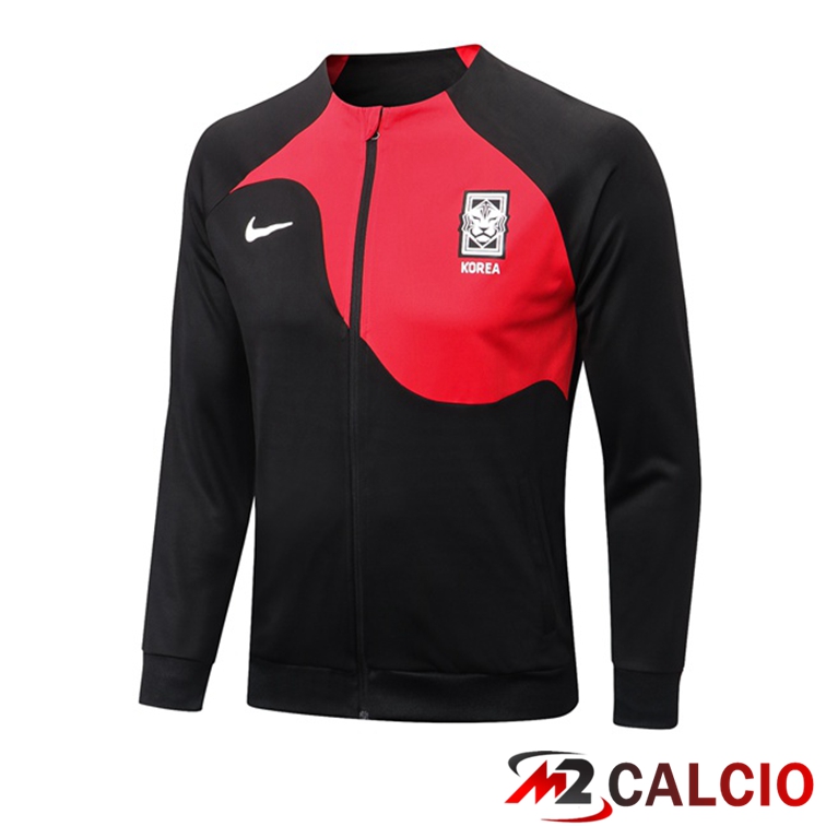 Maglie Calcio Personalizzate,Tute Calcio Squadre,Maglia Nazionale Italiana Calcio | Giacca Calcio Corea Nero Rosso 2022/2023
