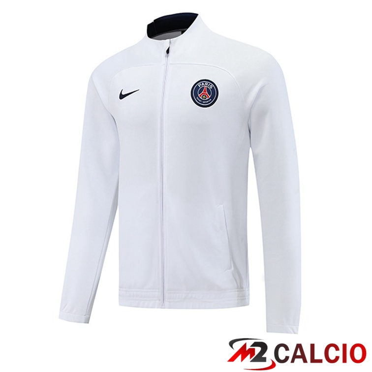 Maglie Calcio Personalizzate,Tute Calcio Squadre,Maglia Nazionale Italiana Calcio | Giacca Calcio Paris PSG Bianco 2022/2023