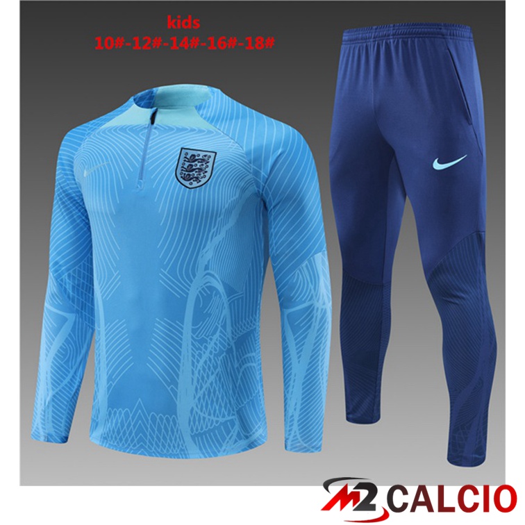 Maglie Calcio Personalizzate,Tute Calcio Squadre,Maglia Nazionale Italiana Calcio | Tuta Calcio Inghilterra Bambino Blu 2022/2023