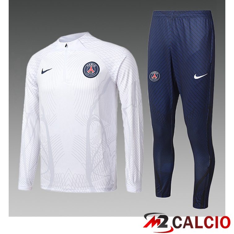 Maglie Calcio Personalizzate,Tute Calcio Squadre,Maglia Nazionale Italiana Calcio | Tuta Calcio Paris PSG Bambino Bianco 2022/2023
