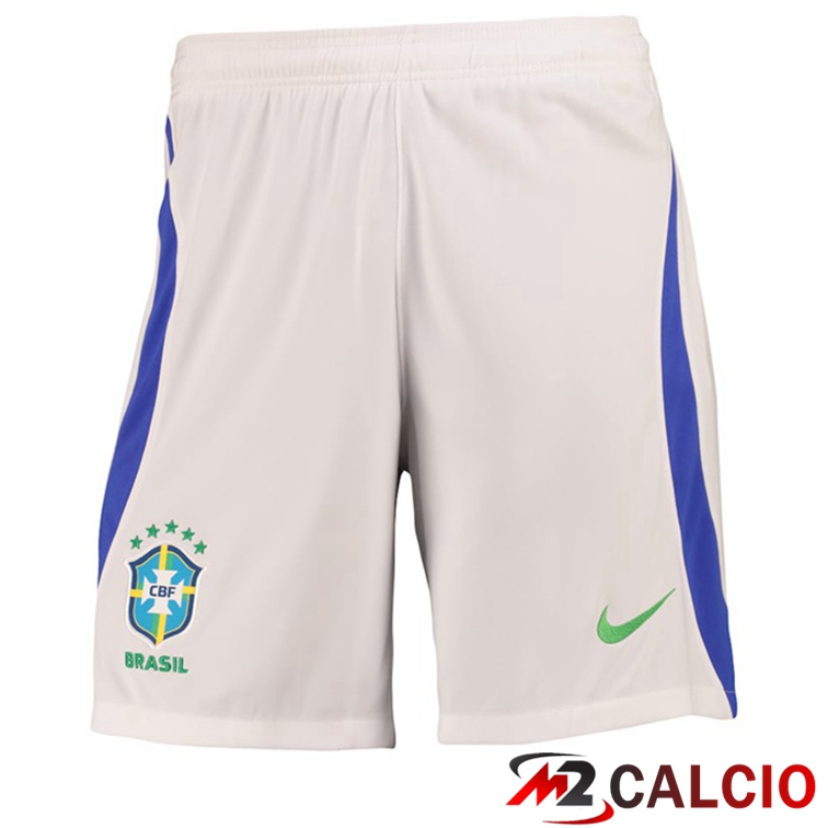 Maglie Calcio Personalizzate,Tute Calcio Squadre,Maglia Nazionale Italiana Calcio | Pantaloncini Calcio Brasile Seconda Bianco 2022/2023