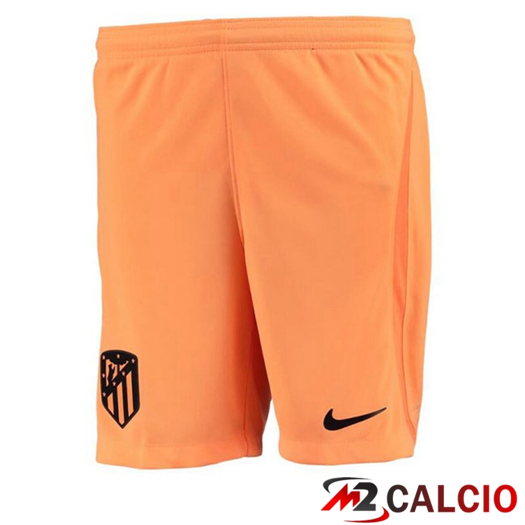 Maglie Calcio Personalizzate,Tute Calcio Squadre,Maglia Nazionale Italiana Calcio | Pantaloncini Calcio Atletico Madrid Terza Arancione 2022/2023