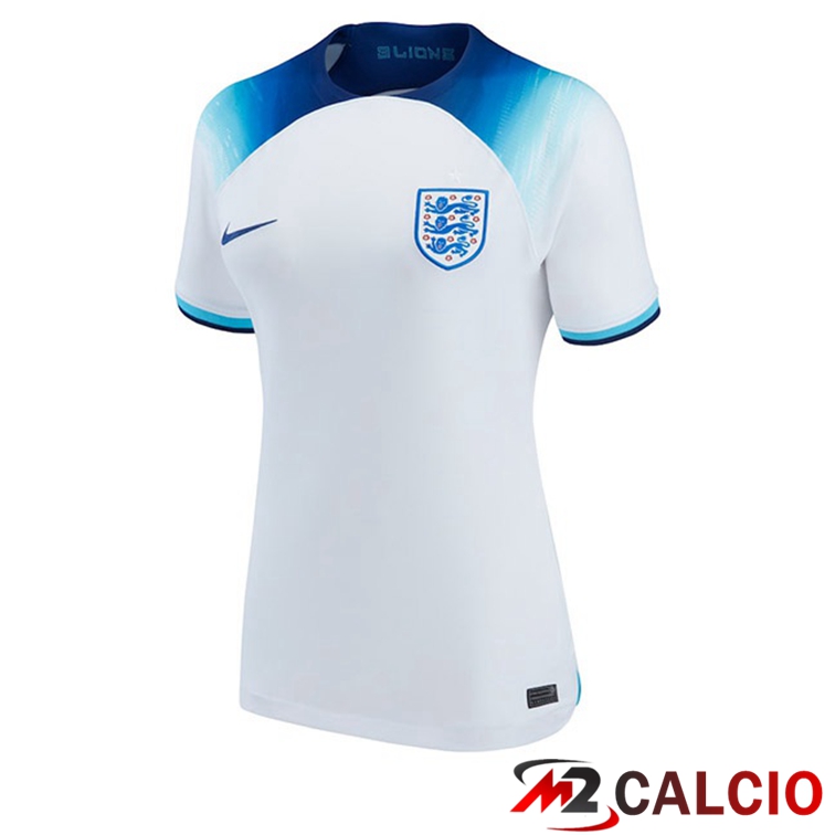 Maglie Calcio Personalizzate,Tute Calcio Squadre,Maglia Nazionale Italiana Calcio | Maglie Calcio Inghilterra Donna Prima Bianco Coppa Del Mondo 2022