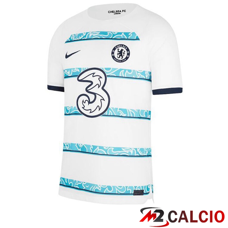 Maglie Calcio Personalizzate,Tute Calcio Squadre,Maglia Nazionale Italiana Calcio | Maglie Calcio FC Chelsea Seconda Bianco 2022/2023