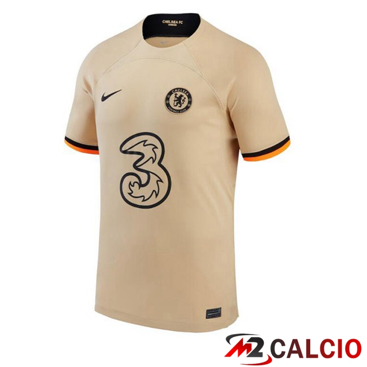Maglie Calcio Personalizzate,Tute Calcio Squadre,Maglia Nazionale Italiana Calcio | Maglie Calcio FC Chelsea Terza Marrone 2022/2023