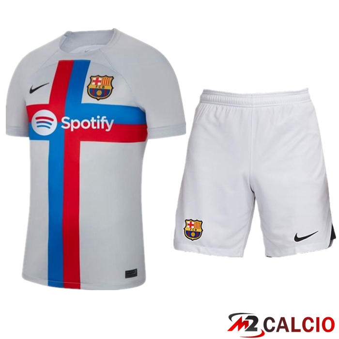 Maglie Calcio Personalizzate,Tute Calcio Squadre,Maglia Nazionale Italiana Calcio | Insieme Maglie Calcio FC Barcelone Terza + Pantaloncini 2022/2023