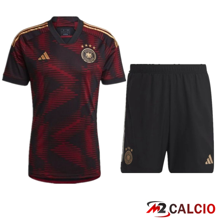 Maglie Calcio Personalizzate,Tute Calcio Squadre,Maglia Nazionale Italiana Calcio | Insieme Maglie Calcio Germania Seconda + Pantaloncini Coppa Del Mondo 2022