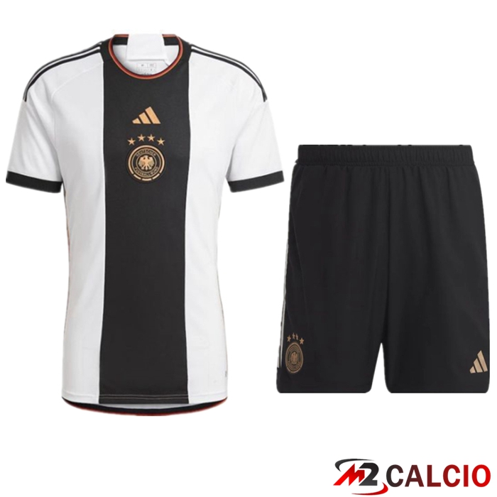 Maglie Calcio Personalizzate,Tute Calcio Squadre,Maglia Nazionale Italiana Calcio | Insieme Maglie Calcio Germania Prima + Pantaloncini Coppa Del Mondo 2022