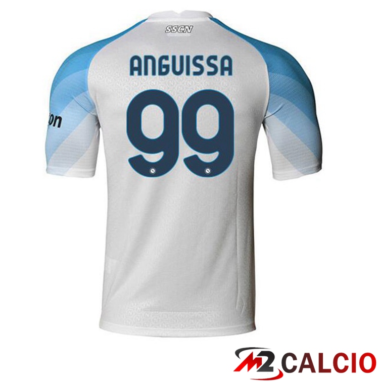 Maglie Calcio Personalizzate,Tute Calcio Squadre,Maglia Nazionale Italiana Calcio | Maglie Calcio SSC Napoli (Anguissa 99) Prima Bianco 2022/2023