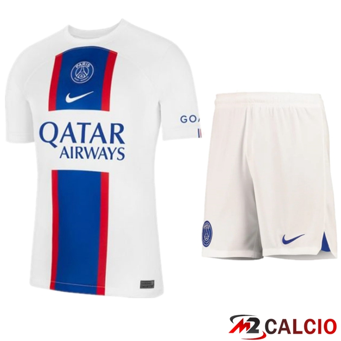 Maglie Calcio Personalizzate,Tute Calcio Squadre,Maglia Nazionale Italiana Calcio | Insieme Maglie Calcio PSG Terza + Pantaloncini 2022/2023