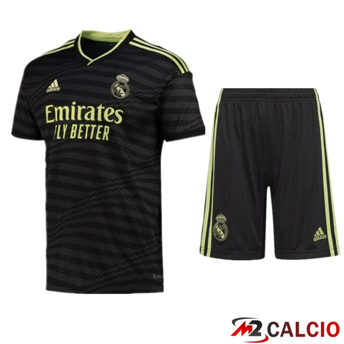 Maglie Calcio Personalizzate,Tute Calcio Squadre,Maglia Nazionale Italiana Calcio | Insieme Maglie Calcio Real Madrid Terza + Pantaloncini 2022/2023