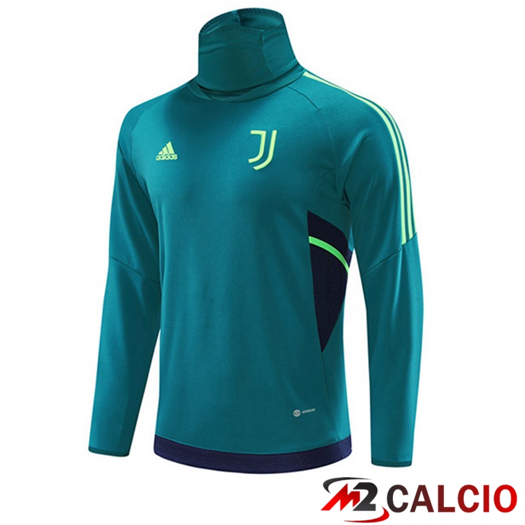 Maglie Calcio Personalizzate,Tute Calcio Squadre,Maglia Nazionale Italiana Calcio | Felpa Allenamento Juventus Collo alto Verde 2022/2023