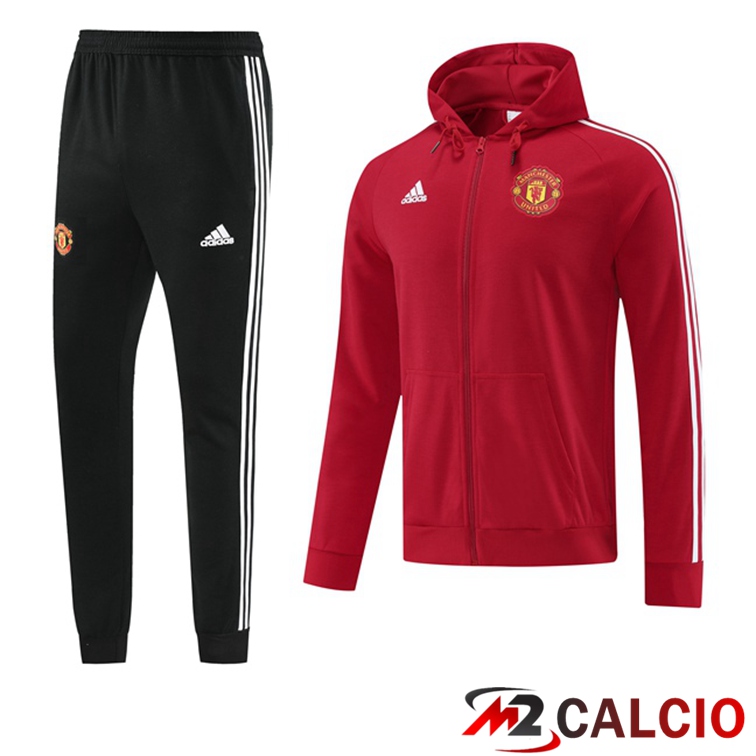 Maglie Calcio Personalizzate,Tute Calcio Squadre,Maglia Nazionale Italiana Calcio | Insieme Giacca Con Cappuccio Tuta Manchester United Rosso 2022/2023
