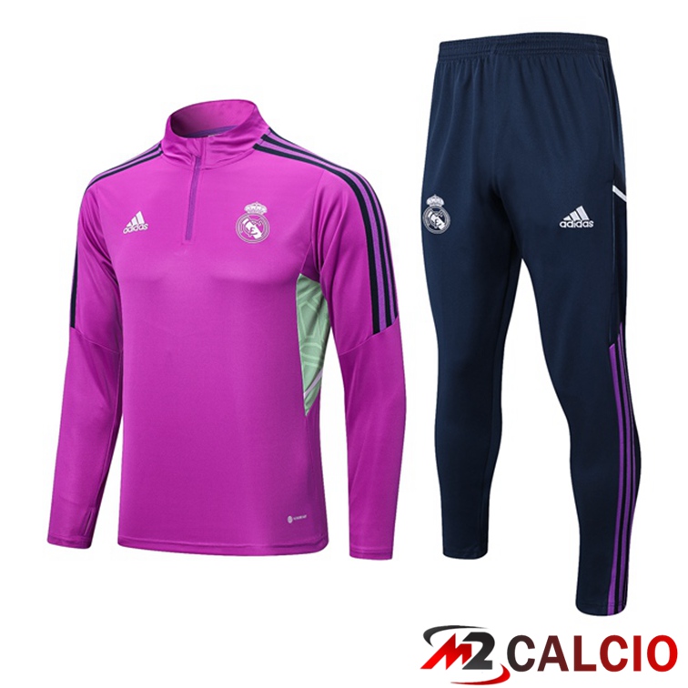 Maglie Calcio Personalizzate,Tute Calcio Squadre,Maglia Nazionale Italiana Calcio | Insieme Tuta Calcio Real Madrid Viola 2022/2023