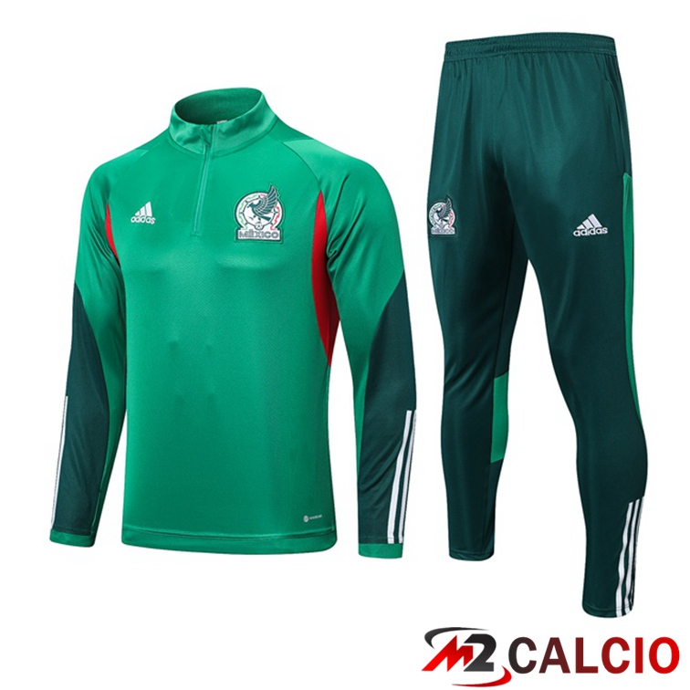 Maglie Calcio Personalizzate,Tute Calcio Squadre,Maglia Nazionale Italiana Calcio | Insieme Tuta Calcio Messico Verde 2022/2023