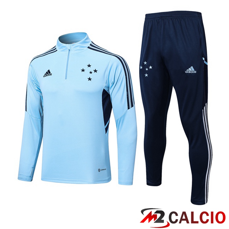 Maglie Calcio Personalizzate,Tute Calcio Squadre,Maglia Nazionale Italiana Calcio | Insieme Tuta Calcio Cruzeiro EC Blu 2022/2023