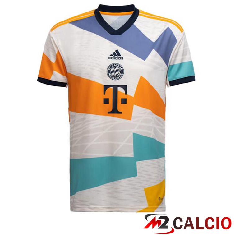 Maglie Calcio Personalizzate,Tute Calcio Squadre,Maglia Nazionale Italiana Calcio | Maglie Calcio Bayern Monaco 50° anniversario Bianco 2022/2023