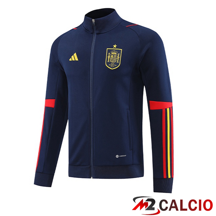Maglie Calcio Personalizzate,Tute Calcio Squadre,Maglia Nazionale Italiana Calcio | Giacca Calcio Spagna Blu Reale 2022/2023