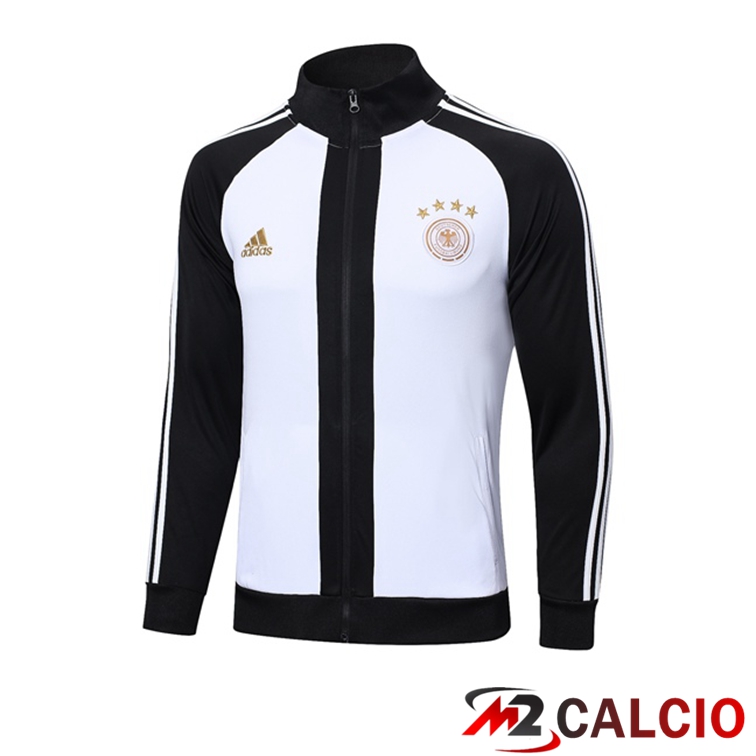 Maglie Calcio Personalizzate,Tute Calcio Squadre,Maglia Nazionale Italiana Calcio | Giacca Calcio Germania Nero Bianco 2022/2023