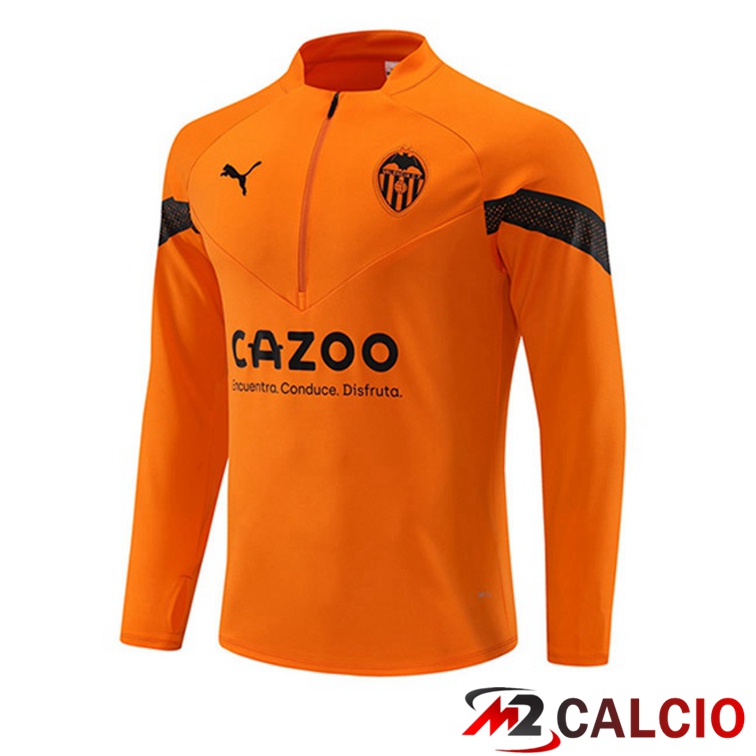 Maglie Calcio Personalizzate,Tute Calcio Squadre,Maglia Nazionale Italiana Calcio | Felpa Allenamento Valencia CF Arancia 2022/2023