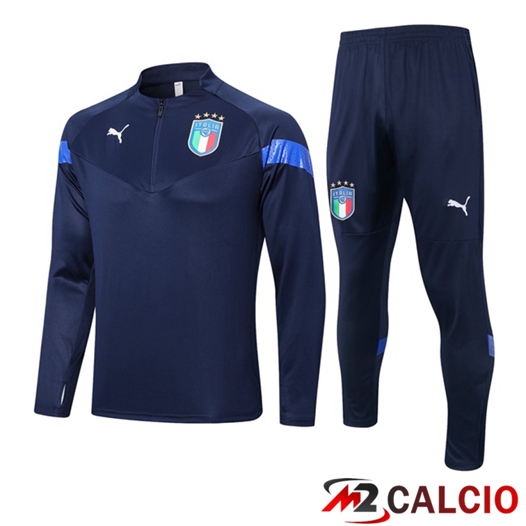 Maglie Calcio Personalizzate,Tute Calcio Squadre,Maglia Nazionale Italiana Calcio | Insieme Tuta Calcio Italia Blu Reale 2022/2023