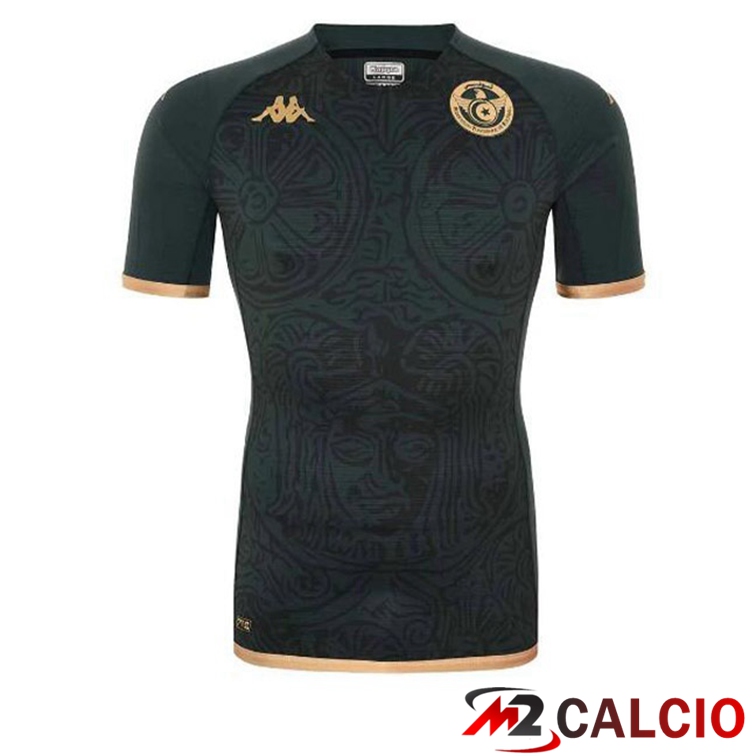 Maglie Calcio Personalizzate,Tute Calcio Squadre,Maglia Nazionale Italiana Calcio | Maglie Calcio Tunisia Terza Nero Coppa Del Mondo 2022