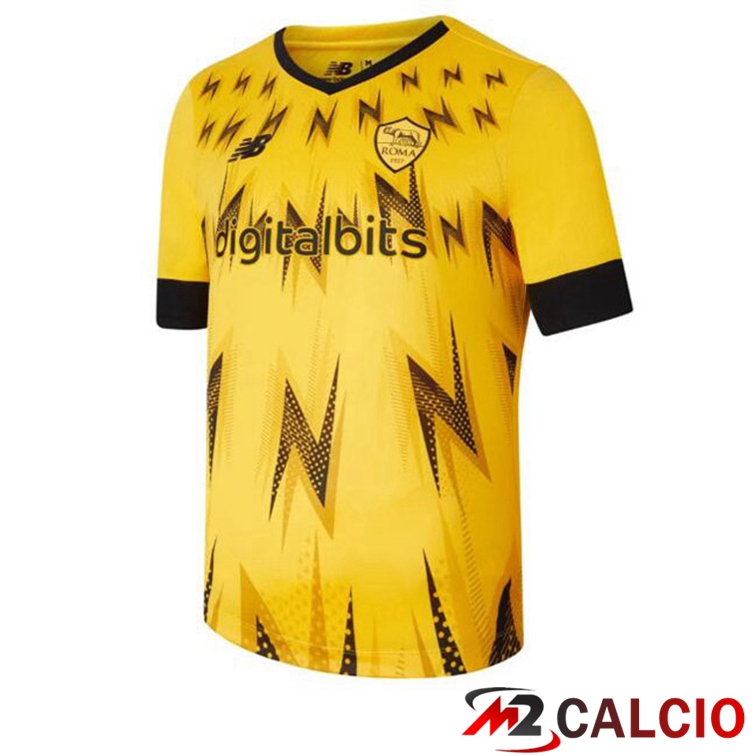 Maglie Calcio Personalizzate,Tute Calcio Squadre,Maglia Nazionale Italiana Calcio | Maglie Calcio AS Roma Giallo 2022/2023
