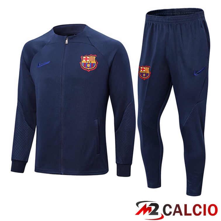 Maglie Calcio Personalizzate,Tute Calcio Squadre,Maglia Nazionale Italiana Calcio | Insieme Tuta Calcio - Giacca FC Barcellona Blu Reale 2022/2023