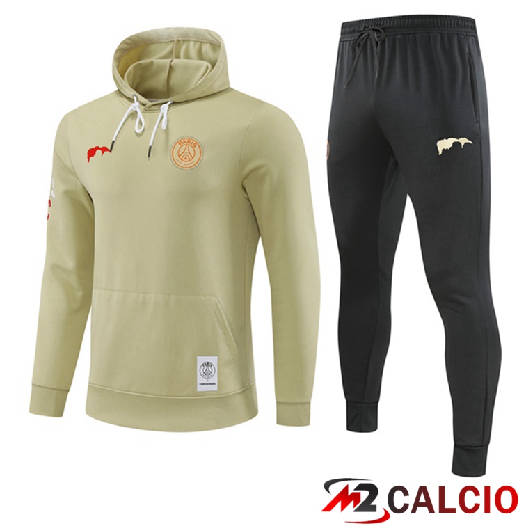 Maglie Calcio Personalizzate,Tute Calcio Squadre,Maglia Nazionale Italiana Calcio | Insieme Giacca Con Cappuccio Tuta Paris PSG Marrone 2022/2023