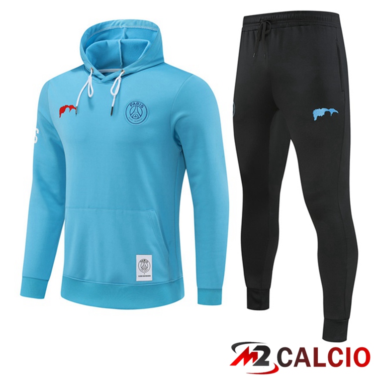 Maglie Calcio Personalizzate,Tute Calcio Squadre,Maglia Nazionale Italiana Calcio | Insieme Giacca Con Cappuccio Tuta Paris PSG Blu 2022/2023