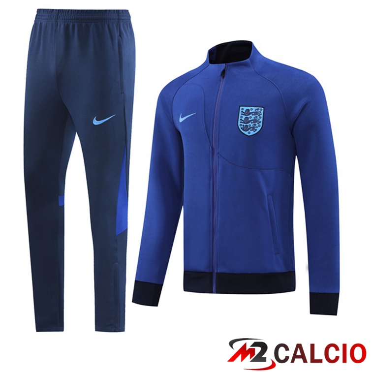 Maglie Calcio Personalizzate,Tute Calcio Squadre,Maglia Nazionale Italiana Calcio | Insieme Tuta Calcio - Giacca Inghilterra Blu 2022/2023