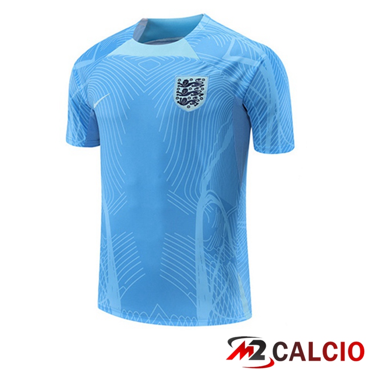 Maglie Calcio Personalizzate,Tute Calcio Squadre,Maglia Nazionale Italiana Calcio | T Shirt Allenamento Inghilterra Blu 2022/2023