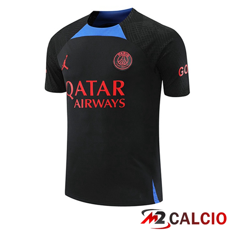 Maglie Calcio Personalizzate,Tute Calcio Squadre,Maglia Nazionale Italiana Calcio | T Shirt Allenamento Paris PSG Nero 2022/2023