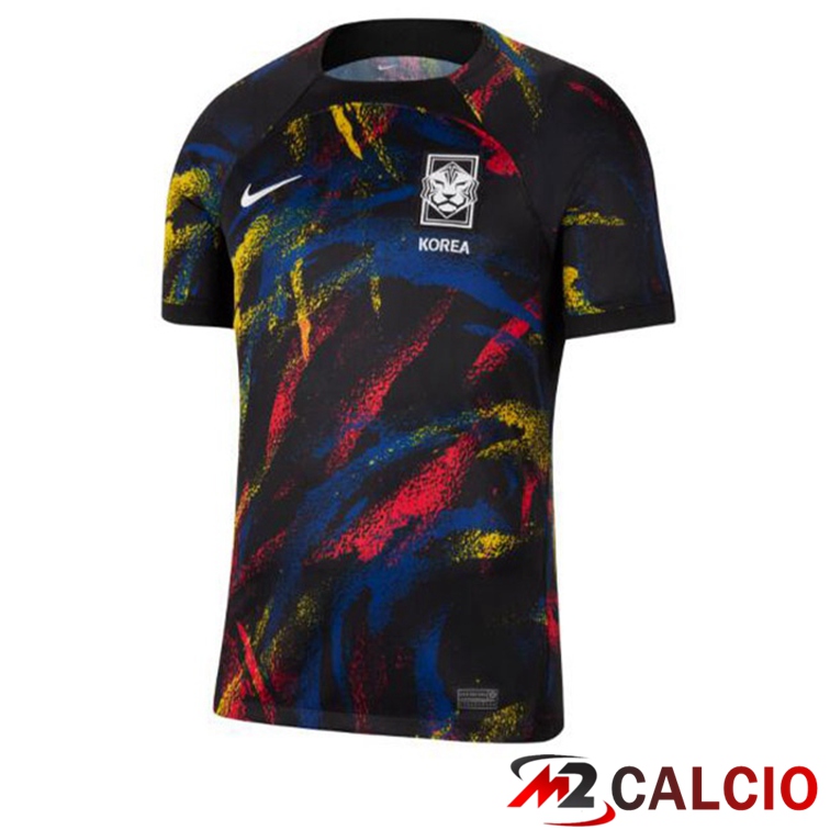 Maglie Calcio Personalizzate,Tute Calcio Squadre,Maglia Nazionale Italiana Calcio | Maglie Calcio Corea Seconda Nero 2022/2023