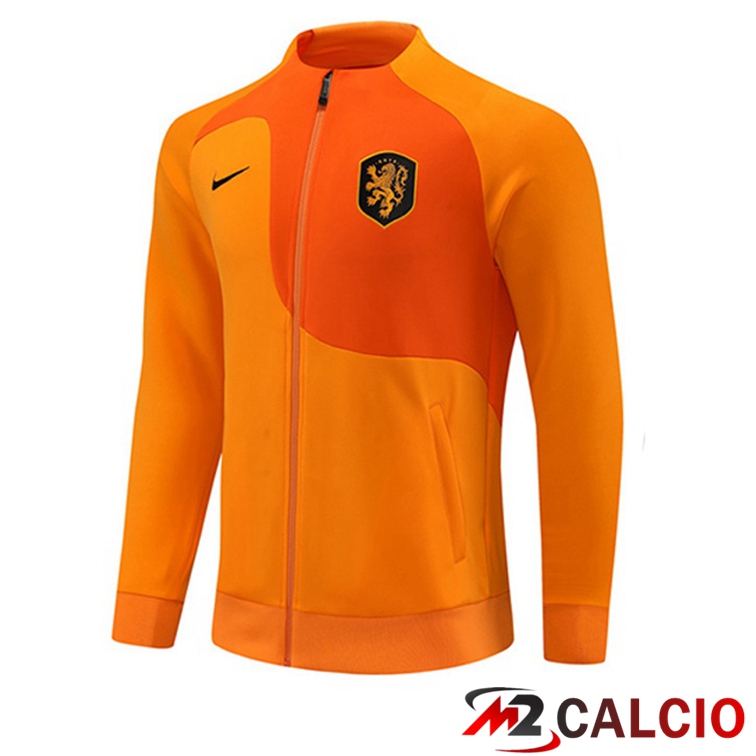 Maglie Calcio Personalizzate,Tute Calcio Squadre,Maglia Nazionale Italiana Calcio | Giacca Calcio Paesi Bassi Arancia 2022/2023